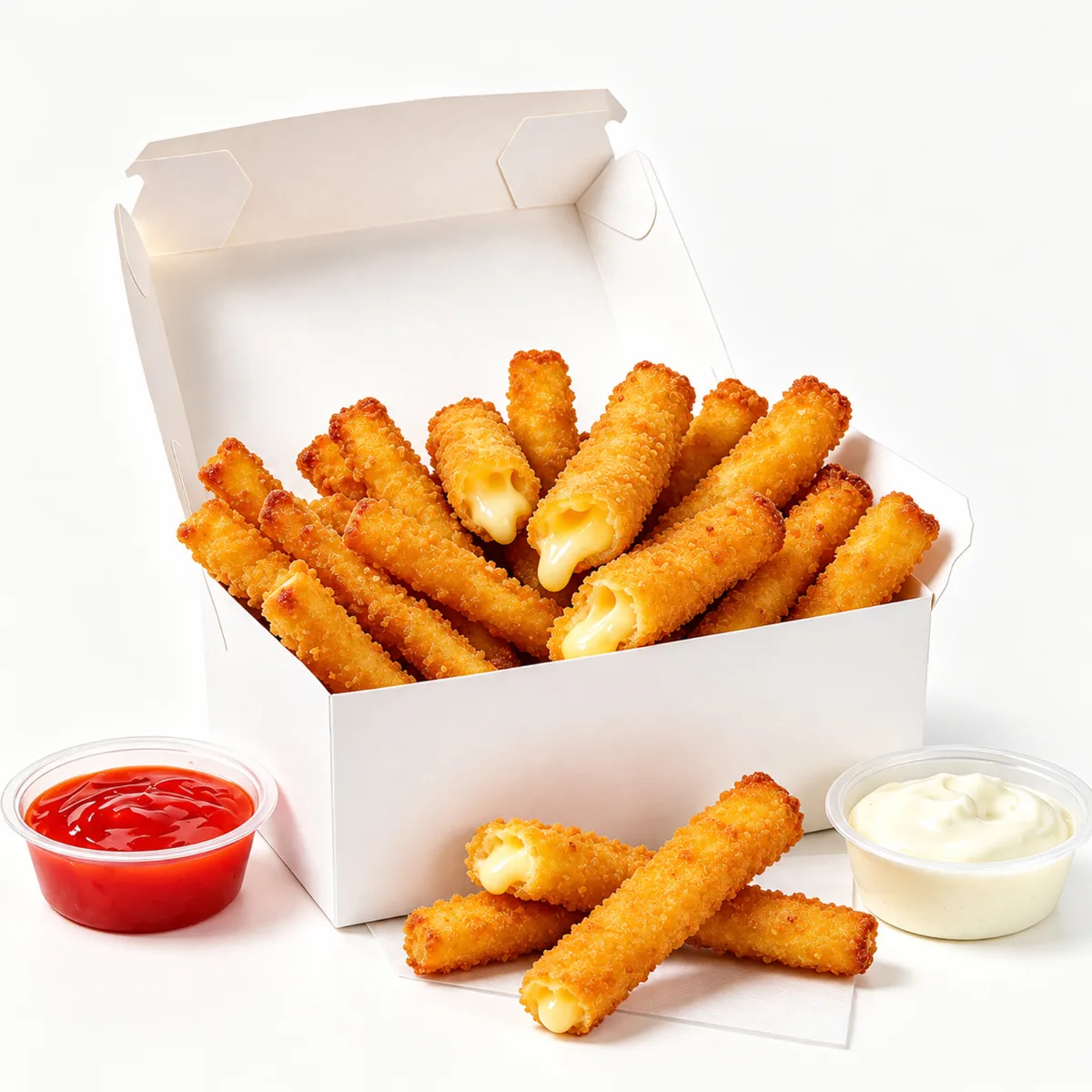 Caja de bastones de queso